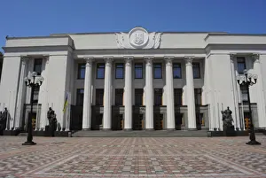 Reconstructed Prints: Ukraine. Kiev. Verkhovna Rada, Parliament building