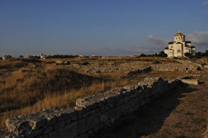 Images Dated 3rd August 2011: Ukraine. Saint Vladimir Cathedral and Chersonesus Taurica ru