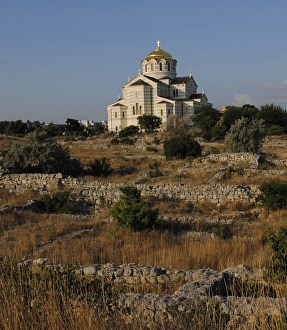 Images Dated 3rd August 2011: Ukraine. Saint Vladimir Cathedral and Chersonesus Taurica ru