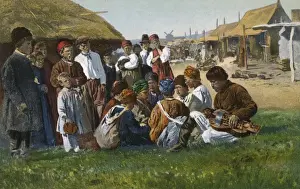 Gurdy Prints: Ukrainian Villagers - listening to music