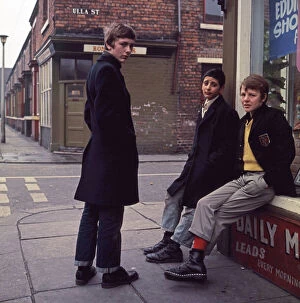 Robin Collection: Ulla Street Boot Boys. Middlesbrough 1970s