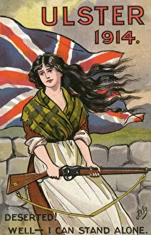 Images Dated 15th July 2011: Ulster 1914 - Patriotic Postcard