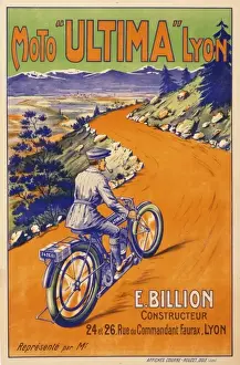 Motor Bikes Prints: Ultima advertising poster