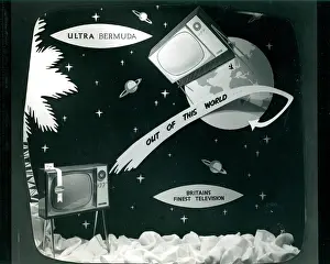 Ultra Bermuda television window display