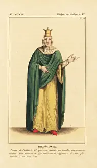Veil Prints: Ultragotha, Queen of the Franks, wife to Childebert I