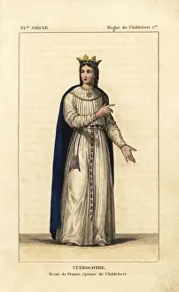 Engraved Prints: Ultragotha, Queen of the Franks, wife to Childebert I