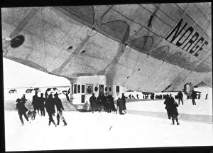 Umberto Nobiles Norge at Kings Bay shortly after landing