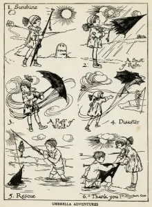 Windy Prints: Umbrella Adventures in variable weather
