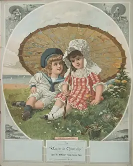C1880 Prints: The Umbrella Courtship
