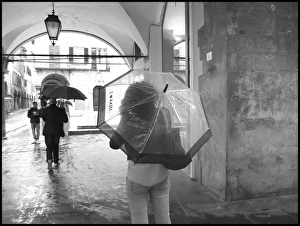 Images Dated 9th June 2016: Umbrella I love Rain Italy
