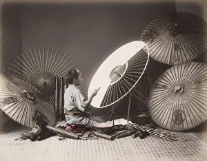 Umbrella and parasol maker, Japan