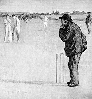 C1905 Gallery: Umpire at a Cricket Match, c.1905