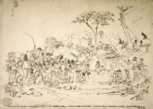 John Thomas Baines Prints: Umtigesi maintaining order