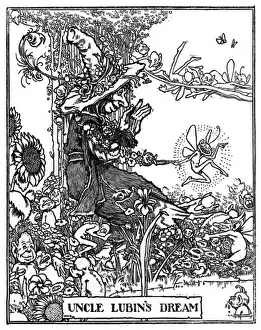 Dream Prints: Uncle Lubins Dream, illustration by William Heath Robinson