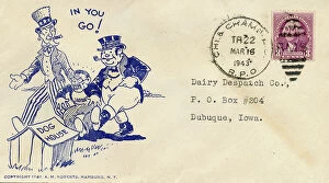 Postal Collection: Uncle Sam and John Bull putting Japan in the Dog House