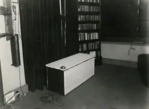 Undated automatic photograph of a handkerchief leaving a tab