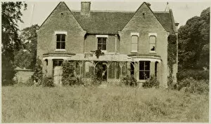 Ghost Gallery: Undated, sepia photograph of Borley Rectory from the front