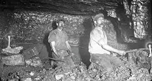 Miners Prints: Undercutting coal, Baldwins Level, Pontypool, South Wales