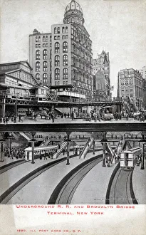 Brooklyn Gallery: Underground railroad, Brooklyn Bridge Terminal, New York