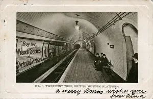Holborn Prints: Underground Railway, British Museum Tube Station, Holborn