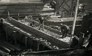 Underground Railway Construction, Leytonstone, London