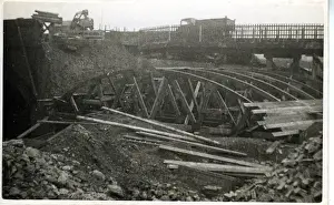 Underground Railway Construction, Leytonstone, London