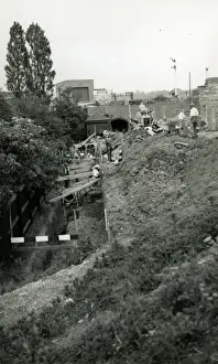 Ilford Prints: Underground Railway Construction, Hainault, London