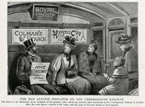 Adverts Gallery: Underground train - new station indicator 1896