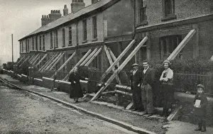 Supported Prints: Undermined houses, Blaenavon, Monmouthshire
