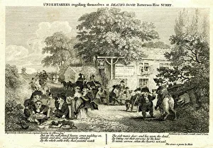 Images Dated 23rd August 2017: Undertakers regaling themselves at Death's Door