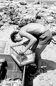 Images Dated 4th September 2015: Underwater house equipment under construction, Malta