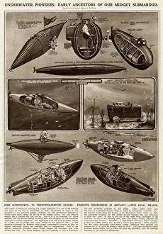 Ancestors Gallery: Underwater pioneers by G. H. Davis