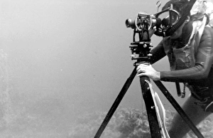 Images Dated 4th September 2015: Underwater theodolite off the coast of Malta