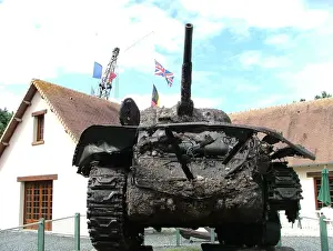 Specialised Prints: Underwater Wrecks Museum Salvaged Sherman tank
