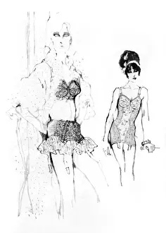 Underwear for 1962 drawn by Barbara Hulanicki