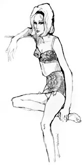 Underwear for 1962 drawn by Barbara Hulanicki