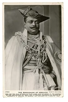 Beagles Prints: Unformed full length image of the Maharajah of Gwalior