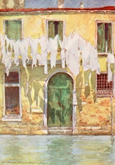 Menpes Gallery: An unfrequented canal - Venice, Italy