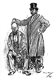 Phrenology Collection: Unhelpful Phrenological assessment of a Park Loafer