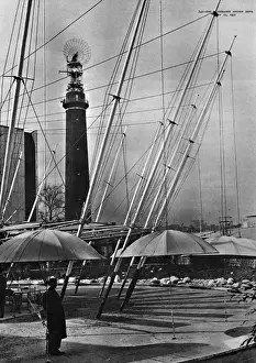 Suspended Prints: Unicorn Restaurant, Festival of Britain site, London