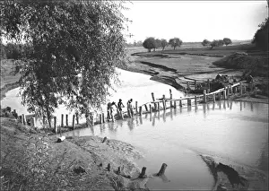 Unidentified river and bridge