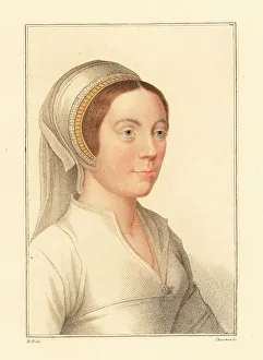 1541 Prints: Unidentified woman, court of King Henry VIII