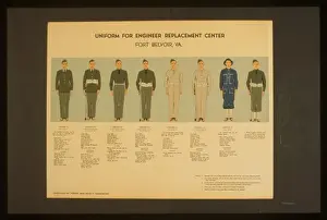 Uniform for engineer replacement center, Fort Belvoir, Va