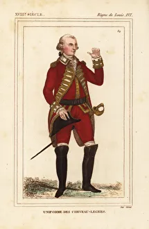 Epaulettes Gallery: Uniform of the French light horse cavalry
