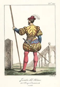 Uniform of a French Palace Guard, 1560