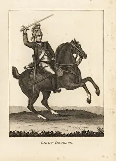 Respecting Prints: Uniform of Light Dragoon cavalry, with sword