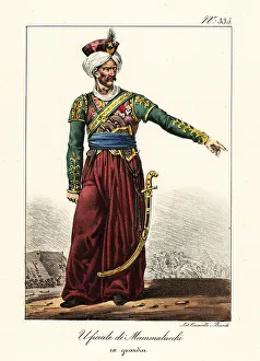 Scimitar Prints: Uniform of an officer of the Mamelukes in Napoleon's army