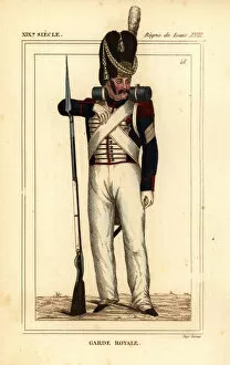 Uniform of the Royal Guard, reign of King Louis XVIII