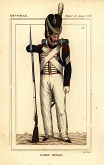 Epaulettes Gallery: Uniform of the Royal Guard, reign of King Louis XVIII