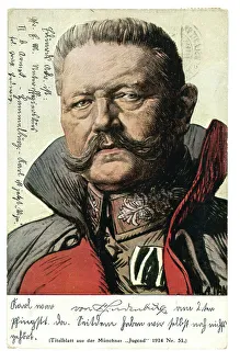 Knorr Prints: Uniformed General von Hindenburg